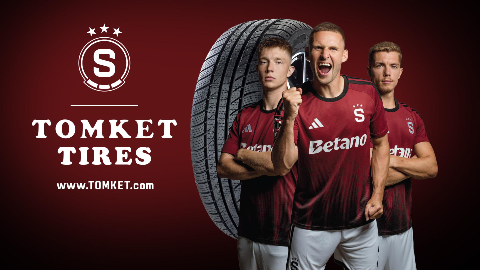 TOMKET Tires, offizieller Reifenpartner von AC Sparta Praha