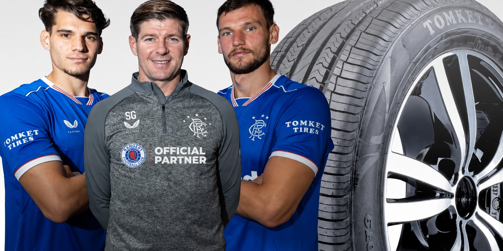 TOMKET, offizieller Reifenpartner von Rangers F.C.